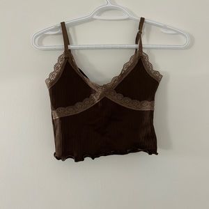 Brown tank top